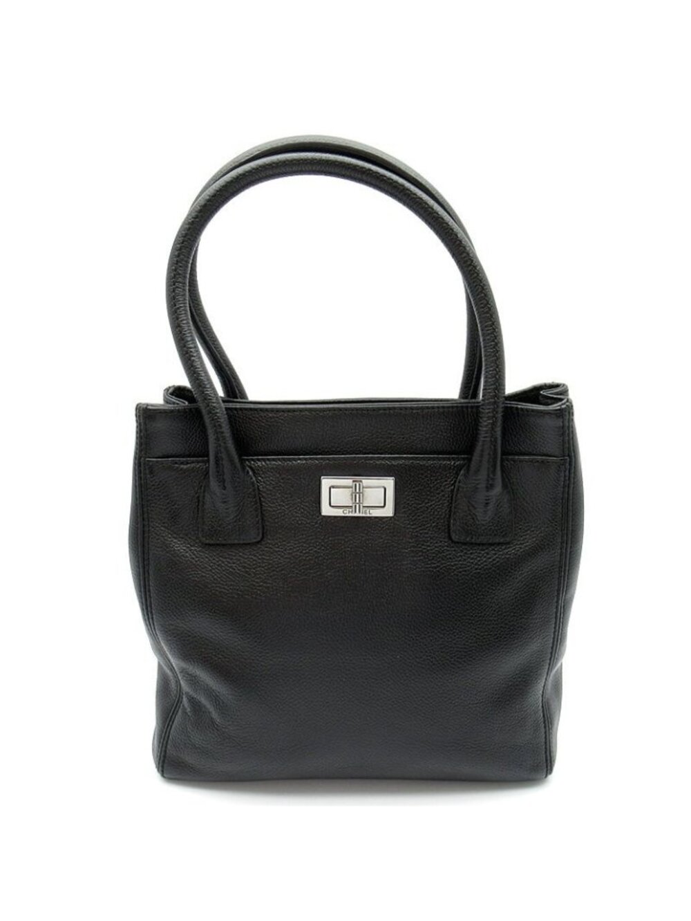 Chanel 2.55 Executive Small Tote Bag Leather Black